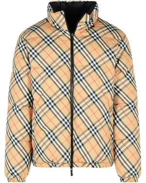 Burberry Reversible Polyester 'Snowdon' Down Jacket - Metallic