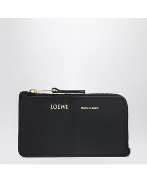 Loewe Card Holder With Coin Pocket - Black