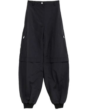 Jacquemus Voluminous Oval Pants With Elasticated Cuffs - Blue