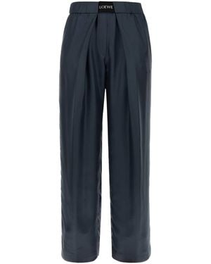Loewe Graphite Silk Pant - Blue