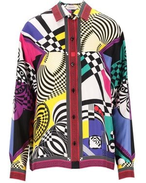 Versace Printed Silk Twill Shirt - Multicolor