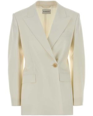 Givenchy Ivory Wool Blend Blazer - White