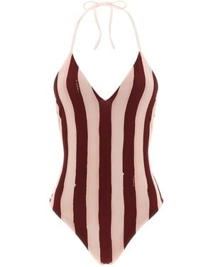 Fendi 'Pequin' One-Piece Swimsuit - Red