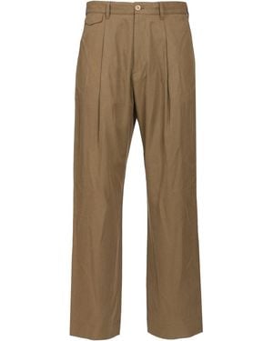 Paul Smith Pleated Pants - Natural