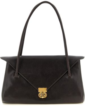 Marni E/W Leather Shoulder Bag - Black