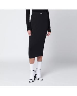 Off-White c/o Virgil Abloh Pencil Skirt With Off Logo - Black