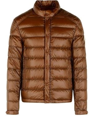 Moncler Selves Short Down Jacket - Brown