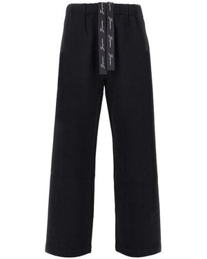Jacquemus 'Rond Carré' Cotton Pants - Black