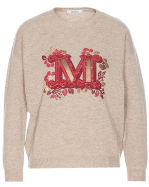 Max Mara Quota Wool And Cashmere Sweater - White