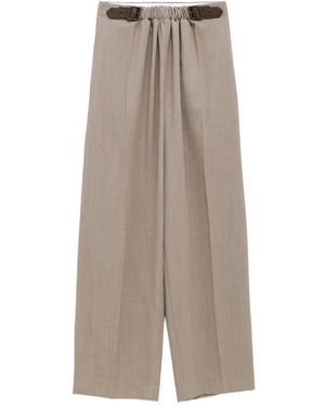 Loewe Belted Pants - Gray