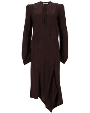 Lemaire Round Neck Midi Dress - Black