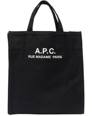 A.P.C. Recuperation Shopping Bag - Black