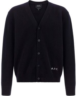 A.P.C. 'Kevin' Cardigan - Blue
