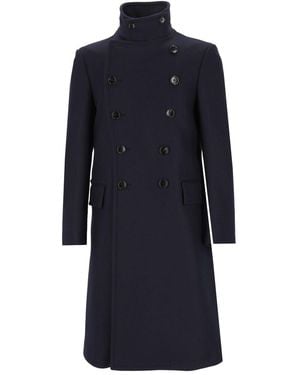 Tom Ford Double-Breasted Coat - Blue