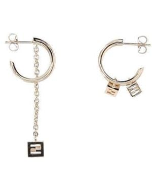 Fendi Pair Of Earrings - White