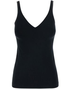 Brunello Cucinelli V-Neck Tank Top Cotton - Black