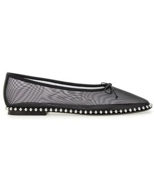 Alexander Wang Mesh Lina Ballerinas Textile - White