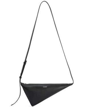 Jil Sander Triangular Crossbody Bag - White
