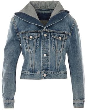 Alaïa Trucker Denim Jacket - Blue