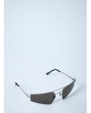 Rick Owens Stainless Steel Sunglasses - White