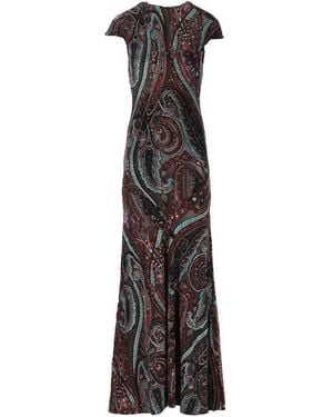 Etro Paisley Long Dress - Multicolor