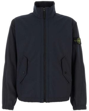 Stone Island Light Soft Shell-R E.Dyeã¢Â Technology Jacket - Blue