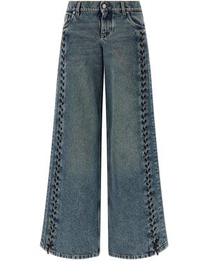 Stella McCartney Lace-Up Jeans - Blue