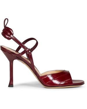 Fendi Burgundy Very Colibrì Sandals - Pink