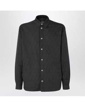 Fendi Ff Zucca Jacquard Nylon Blouson - Black