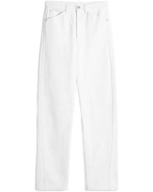 Lemaire Straight-Leg Cotton Jeans - White