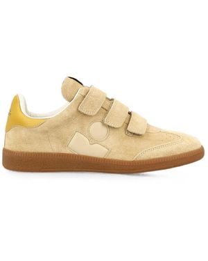 Isabel Marant Beth Low-Top Suede Sneakers - Natural