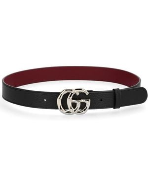 Gucci Gg Marmont Belt - Red