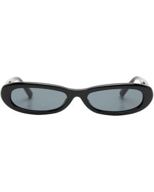 The Attico Oval Shape Sunglasses - Gray