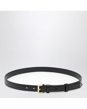 Prada Belt With Appliqué - Black