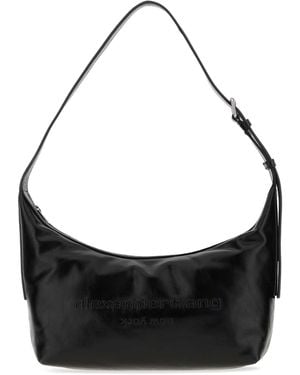 Alexander Wang Leather Punch Shoulder Bag - Black