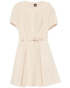 Loewe Anagram-Detail Mini Dress - Natural