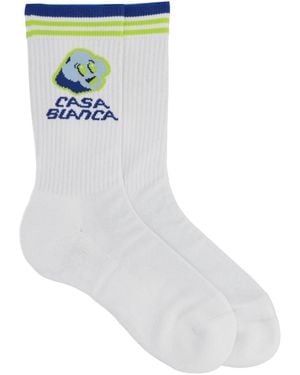 CASABLANCA Cc Smile" Socks - White