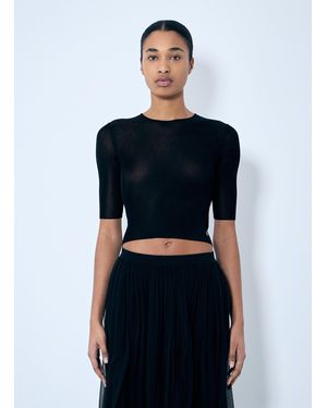 Saint Laurent Cassandre Knit Top - Blue