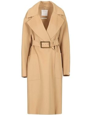 Sportmax Pure Wool Dressing Gown Coat - Natural
