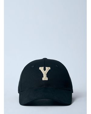 Saint Laurent Logo Motif Baseball Cap - Blue