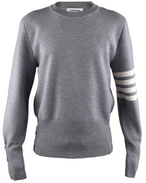 Thom Browne Milano Stitch Pullover - Gray
