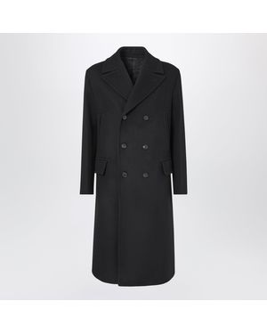Fendi Double-Breasted Coat - Black