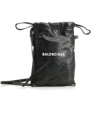 Balenciaga Shopper Phone Holder - Black
