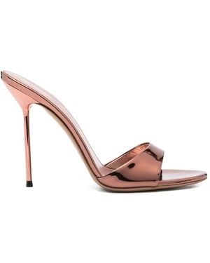 Paris Texas Lidia Patent Leather Heel Sandals - Pink