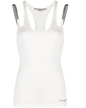 Stella McCartney Falabella Chain Top - White