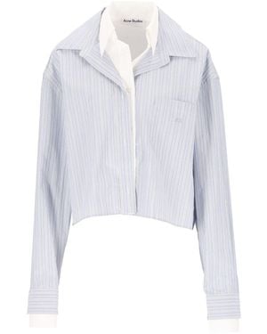 Acne Studios Layered Striped Shirt - White