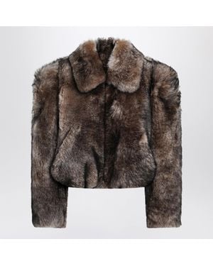 Chloé Short Shearling Jacket - Brown