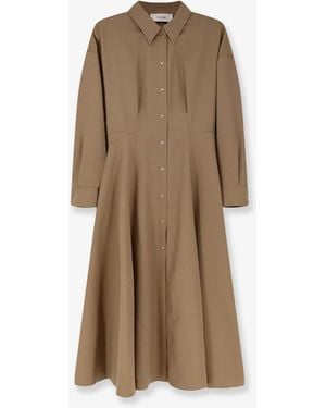 Celine Wool Shirt Dress - Natural