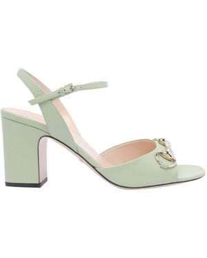 Gucci Horsebit Pump Sandals - Metallic