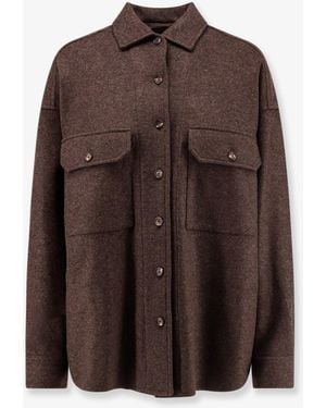 Loro Piana Darby Novalis Stretch Cashmere Overshirt - Brown